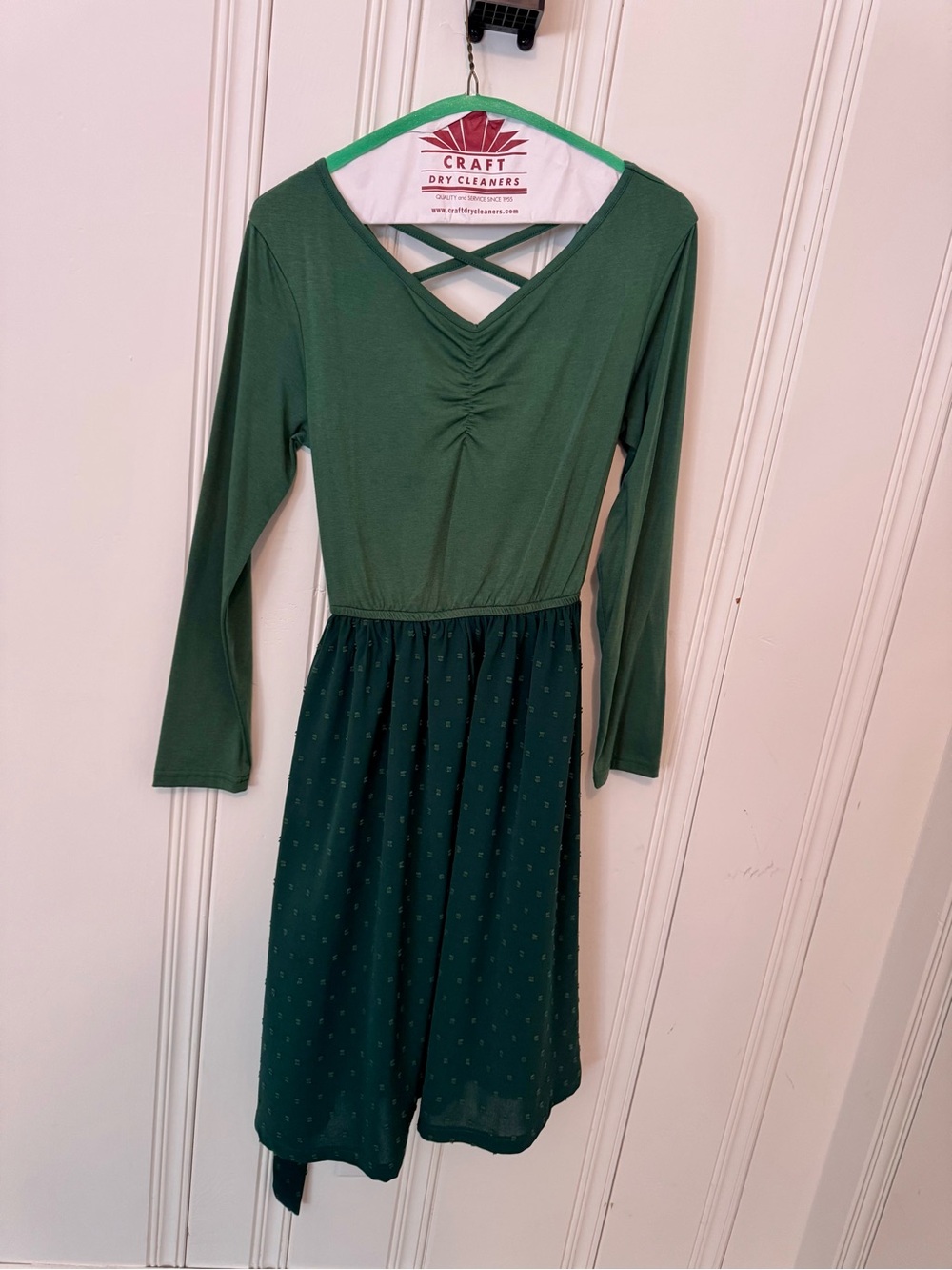 Emerald Green Matching Family Dress Set - Picture 2 of 15